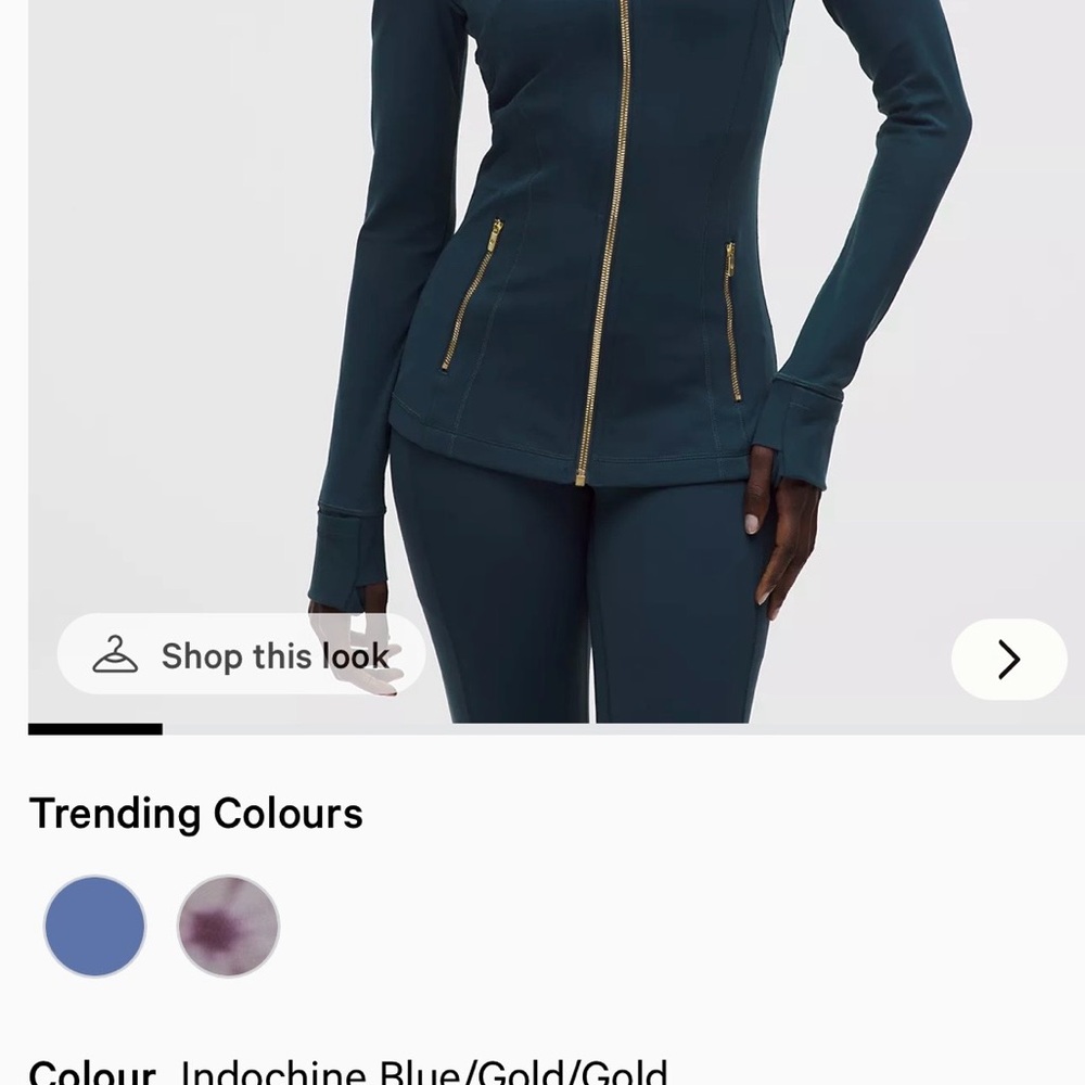 lululemon athletica Deep Teal Utility Jacket - Picture 3 of 4